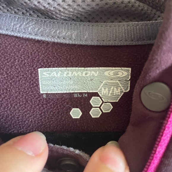 #123- SALOMON- Swift Midlayer Hoody Woman’s medium - Picture 8 of 8